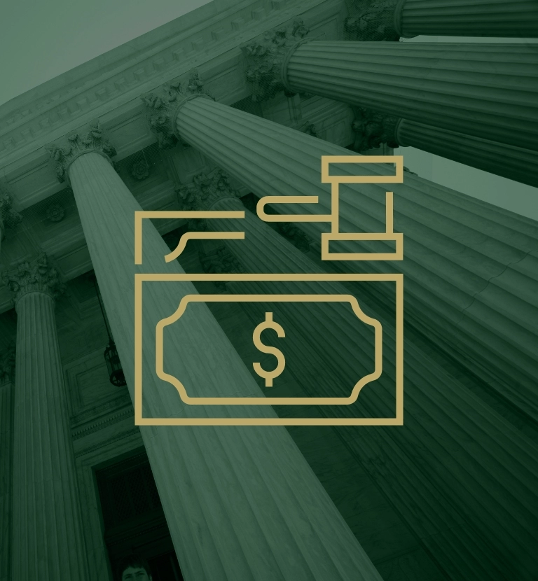 temida, młotek, teczka