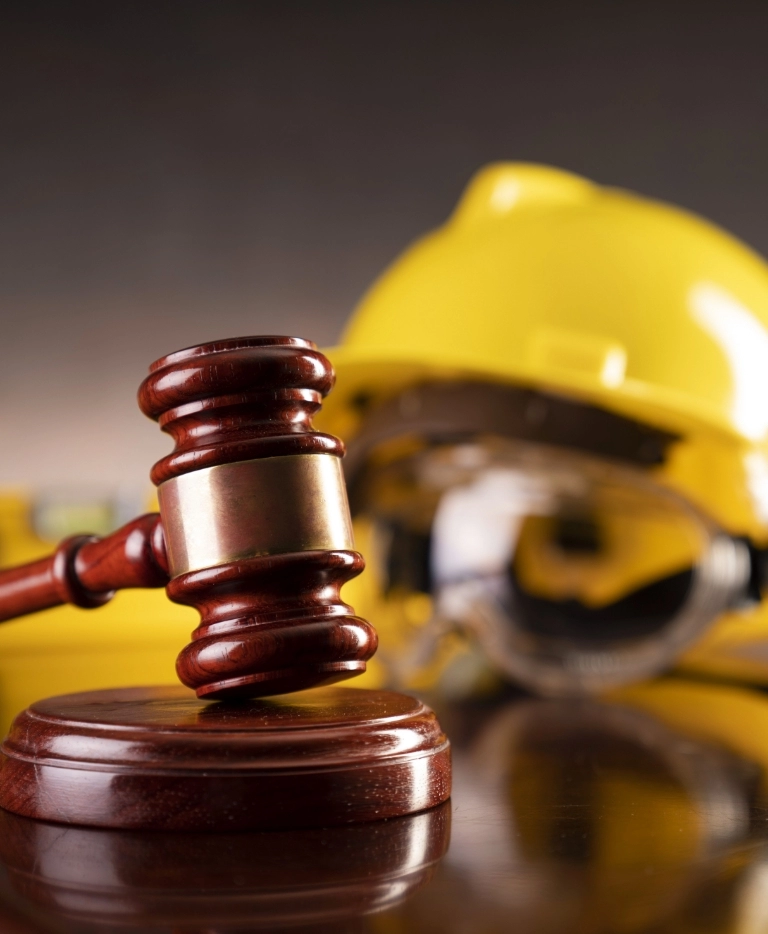 kask, młotek sędziowski